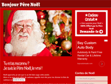 Tablet Screenshot of bonjour-pere-noel.com